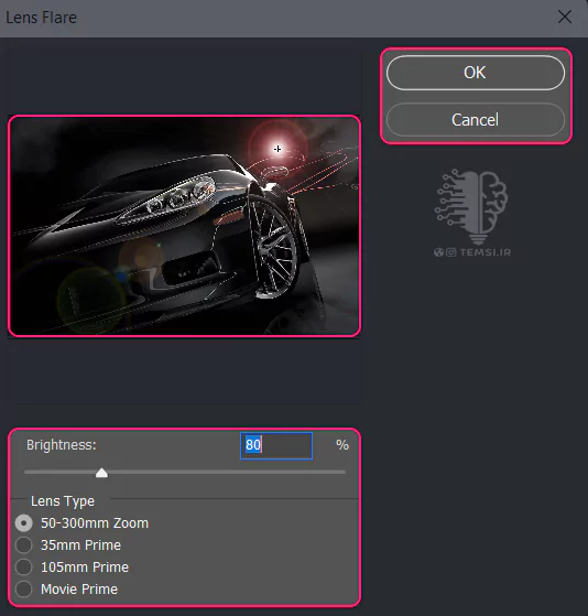 photoshop-2025-render-filter-lens-flare
